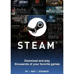 Код активації Steam Gift Card (Стім) на 15 євро