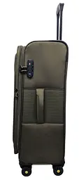 Валіза середня Worldline Airtex 616 жаккард-поліестер M Темно-зелений - мініатюра 4
