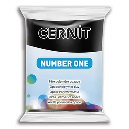 Полімерна глина Cernit Number One, 56 г., 100 чорний, (CR-CE0900056100)