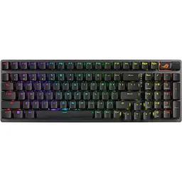 Клавіатура ASUS ROG Strix Scope II 96key NX Snow USB-A/WL/BT EN/UK RGB Black (90MP037A-BKMA00) - мініатюра 6