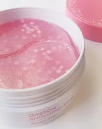 Рожеві гідрогелеві патчі для очей Shooting Star Season2 Aurora Pink eye patch Gaston 60 шт - мініатюра 3