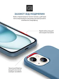 Панель ArmorStandart ICON2 MagSafe для Apple iPhone 15 Winter Blue (ARM72760) - мініатюра 5