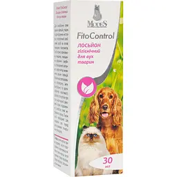 Лосьйон гігієнічний Modes Fito Control для вух тварин 30 мл - мініатюра 2