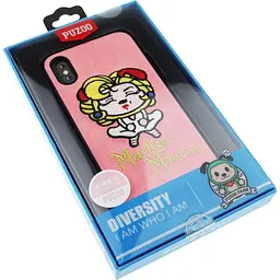 Чохол-накладка PUZOO TPU+TPU with stitchwork craft Star show iPhone X Pink Monroo - мініатюра 2