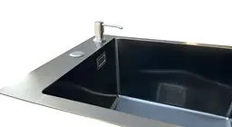 Кухонна мийка Romzha Arta Nova U-350 BL RO47789, Чорний - мініатюра 5