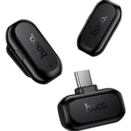 Мікрофонна радіосистема Hoco L26 AI USB-C Black (6942007677011) [176327] - мініатюра 3