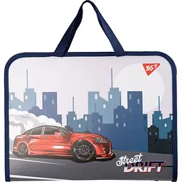 Папка-портфель Yes Drift Attack FC на блискавці з тканинними ручками (492245) - мініатюра 2