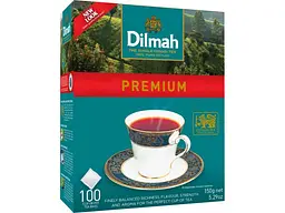Чай пакетований чорний Dilmah 100 пакетиків Преміум б/я 1,5 г