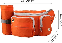 Поясна сумка для вигулу собак Voyager Pet LVC809 Orange з тримачем для пляшки - мініатюра 4