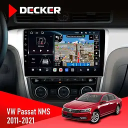 Штатна магнітола Volkswagen Passat NMS 2011-2021 Decker D10-011 4x64, DSP, 4G, 360 Decker (НФ-00006621)
