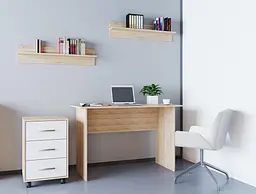 Офісний стіл Doros Т3 Дуб Cонома / Білий 120х60х78 (44900060) - мініатюра 3