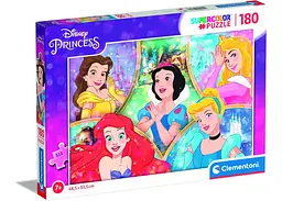 Пазл Clementoni SuperСolor: Наймиліші Принцеси, Disney (SuperСolor - Disney Princess Puzzle - 180 pcs.), 180 ел. (29311)
