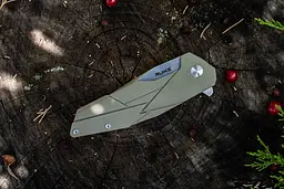Ніж складаний туристичний Ruike P138-W, (9 см) 14C28N/G10 бежевий - мініатюра 9