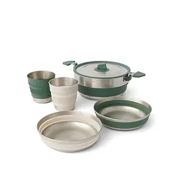 Набір посуду Sea to Summit Detour Stainless Steel One Pot Cook Set Сірий-Зелений