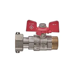 Кран кульовий Nolf classic 3/4" прямой з накидною гайкою NFC.821-08 (NF3154) - мініатюра 2