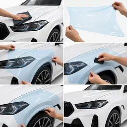 Антигравійна захисна бронеплівка за лекалами для BMW X6 G06 facelift 2023- зона даху - мініатюра 2