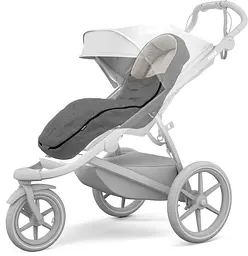 Теплий конверт-накидка Thule Stroller Footmuff Grey Melange (TH 11200324) - мініатюра 4