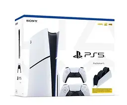 Ігрова консоль Sony PlayStation 5 Slim 1 ТБ + DualSense White + Charging Station - мініатюра 7