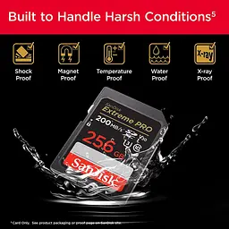 Карта пам'яті Sandisk 256GB SD C10 UHS-I U3 R200/W140MB/s Extreme Pro V30 (SDSDXXD-256G-GN4IN) - мініатюра 3