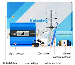 GSM підсилювач Lintratek KW13A 900MHZ Репітер мобільного зв'язку та інтернету 4G LTE, Повний комплект (19267) - мініатюра 7