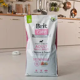 Сухий корм Brit Care Dog Sustainable Adult Small Breed для собак малих порід, з куркою та комахами, 7 кг - мініатюра 8