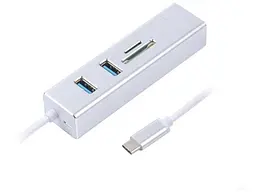 Мультипортовий адаптер Maxxter NECH-2P-SD-01 - мініатюра 2
