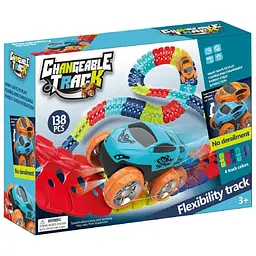 Інтерактивний трек з інерційною машинкою SHT 288 Changeable Trak (138pcs/1CAR) Colorful Epik - мініатюра 3