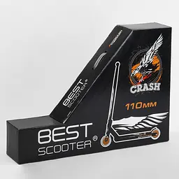 Самокат трюковий Best Scooter 71х13х93 см Чорно-жовтогарячий 000231441 - мініатюра 3