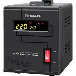Стабілізатор напруги Real-El Stab Energy-1000 [EL122400012] [112007] - мініатюра 3