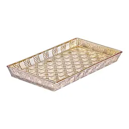 Блюдо для закусок Lirmartur скляне 27,5*13,5*2,5 см, hexagon Yiwu HP-YH-56