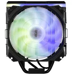 Кулер для процесора 2E Gaming Air Cool AC120D4TC-ARGB, алюміній, мідні теплові трубки, 1x120 мм ARGB PWM, для Intel 115x/1200/1366/1700, AMD AMx/FMx, до 180 Вт (2E-AC120D4TC-ARGB) - мініатюра 2