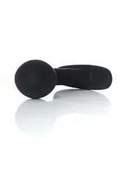 Анальна пробка - Silicone Black Curved Plug S - мініатюра 3