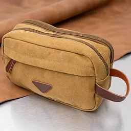 Барсетка для чоловіків на два відділення з якісного текстилю Vintage 22232 пісочний