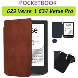 Чохол-книжка BeCover Smart Case для PocketBook 629 Verse / 634 Verse Pro 6" Brown (710451) - мініатюра 4