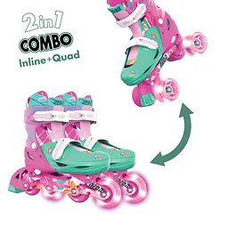 Роликові ковзани Neon Combo розмір 30-33 квіти (NC48F4) - мініатюра 2