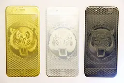 Декоративне скло для iPhone 5 5s SE з малюнками гравіювання метал - мініатюра 5