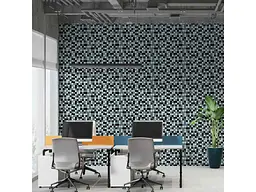 Мозаїка з декоративного скла STICKER WALL 298*298*4,5мм Чорно-сіра SW-00002369 - мініатюра 6