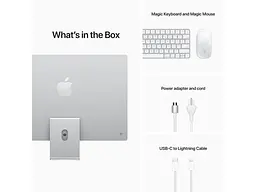 Моноблок Apple iMac 24 M1 Silver 2021 (Z12Q000NV/Z12Q001HZ/Z12R000LX) - мініатюра 4