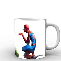 Кухоль GeekLand Людина-Павук Spider-Man фан арт SM.02.022 330 мл білий - мініатюра 3