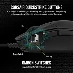 Миша комп'ютерна Corsair Sabre Pro (CH-9303101-EU) - мініатюра 4