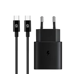 Зарядний пристрій ArmorStandart AR-TA800 USB-C 25W Black з кабелем USB-C to USB-C (ARM77720)