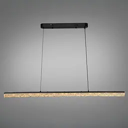 Підвісна LED-люстра Diasha XH1001/1000BK, чорна, 100×4 см, 28 W