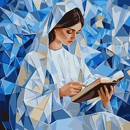 Картина за номерами "Тихе чтиво" art_selena_ua KHO8570, 40х40см