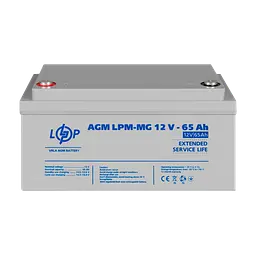 Акумулятор мультигелевий LPM-MG 12V - 65 Ah - мініатюра 2