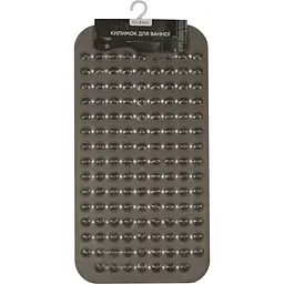 Килимок для ванної масажний Eco Fabric Сфери 70х37 см прозоро-чорний (7037-004) - мініатюра 3