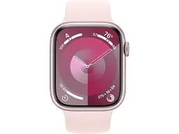 Смарт-часы Apple Watch Series 9 GPS 45mm Pink Alu. Case w. Light Pink Solo Loop - Size 7 (MR9T3+MTH73) - миниатюра 2