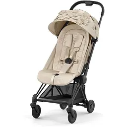 Коляска Cybex Coya Matt Black Simply Flowers Beige