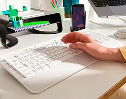 Клавіатура Logitech Signature K650 USB/Bluetooth White [920-010977] [79481] - мініатюра 4