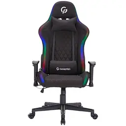 Ігрове крісло GamePro RGB Size L Fabric Black (GC700FB) - мініатюра 2