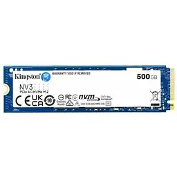 Твердотільний накопичувач SSD 500Gb, NV3, PCI-E 4.0 x4, M.2 2280, 3D TLC, 5000/3000 МБ/с Kingston teh0019777 - мініатюра 2